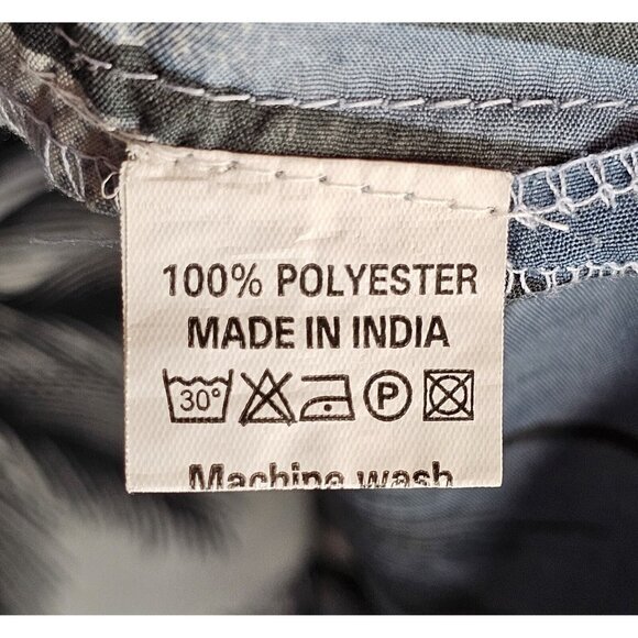 Vtg Hawaiian Multicolor Blue Palm Tree Short Sleeve Shirt Mens Size‎ XXL - Picture 6 of 7